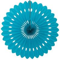 Turquoise Decorative Paper Fan