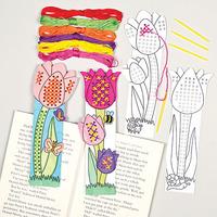 tulip cross stitch bookmark kits pack of 20