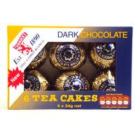 Tunnocks Tea Cakes Dark Chocolate 6 Pack