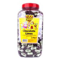 tuck shop chocolate limes jar