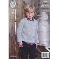 Tunic and Sweater in King Cole Authentic Chunky (4511)