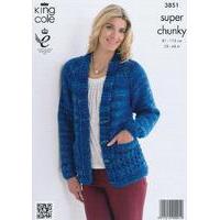 Tunic and Cardigan in King Cole Super Chunky (3851)