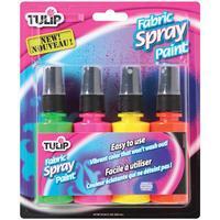 Tulip Fabric Spray Paints 2oz 4/Pkg 344290