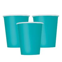 turquoise big value paper partycups