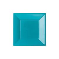 Turquoise 7in Square Plastic Party Plates