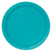 turquoise big value 6 34in paper party plates