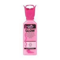 tulip fabric paint glow red 37ml