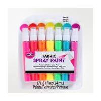 Tulip Fabric Neon Spray Paint 7 Pack