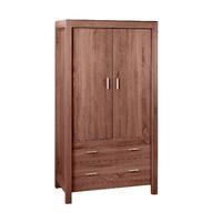 tutti bambini milan wardrobe in walnut