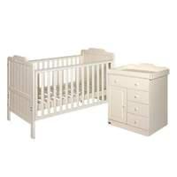 Tutti Bambini Alexia Cot Bed and Chest Changer Set