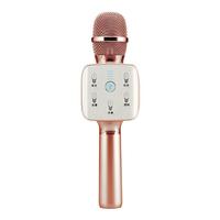 TUXUN (TOSING) Q7 Mini Portable Karaoke Microphone with Wireless Bluetooth Speaker for Smartphone - Rose Gold
