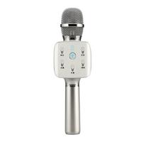 TUXUN (TOSING) Q7 Mini Portable Karaoke Microphone with Wireless Bluetooth Speaker for Smartphone - Silver