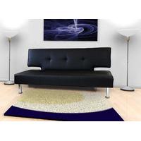Turin Designer Sofa Bed Black
