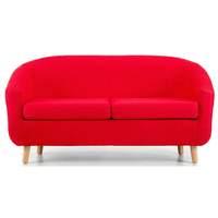 Turin 2 Seater Tub Sofa Red