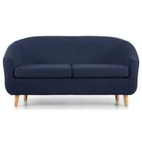 turin 2 seater tub sofa blue