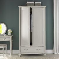 Tuscany Soft Grey Double Wardrobe