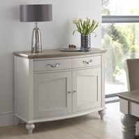 Tuscany Grey Washed Oak & Soft Grey Narrow Sideboard