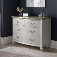 Tuscany Grey Washed Oak & Soft Grey 2+2 Drawer Chest