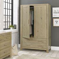 turin aged oak large double wardrobe