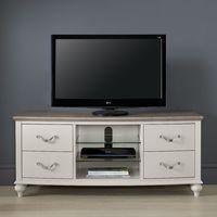 Tuscany Grey Washed Oak & Soft Grey Entertainment Unit