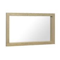 turin aged oak landscape mirror