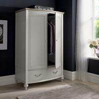 tuscany grey washed oak soft grey double wardrobe