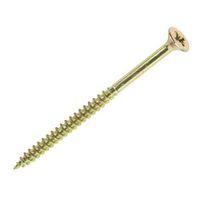 Turbodrive Yellow Zinc-Plated Steel Chipboard Screw (Dia)5mm (L)80mm Pack of 25