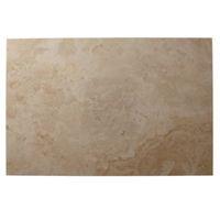 Tumbled Light Beige Travertine Floor Tile Pack of 2 (L)610mm (W)406mm