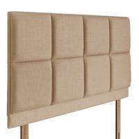 Turin Upholstered Headboard - Small Single - Oatmeal