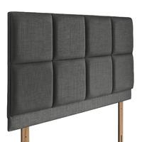 Turin Upholstered Headboard - Small Single - Granite