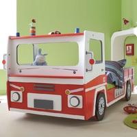 Turbo Boys Childrens Car Bed In Red And White