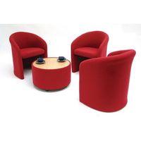 TUB RECEPTION CHAIR G5 GARNET WOOD/FABRIC