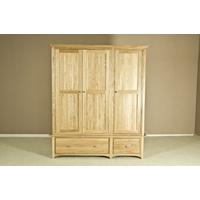 Tuscany Oak Wardrobe - Triple with Drawer