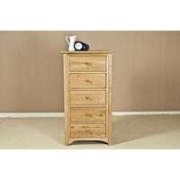 tuscany oak chest of drawer 5 drawer wellington