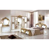 Tutto Mobili Eva Gold Bedroom Set with 6 Door Wardrobe