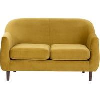 Tubby 2 Seater Sofa, Antique Gold Velvet