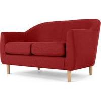 tubby 2 seater sofa postbox red