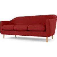 Tubby 3 Seater Sofa, Postbox Red