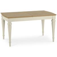 tuscany pale oak antique white 6 8 extension table