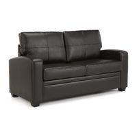 Turin Leather Sofa Bed Brown