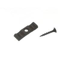 turn button granny catch shed latch 35mm steel black screws pack 100 