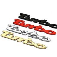 TURBO Decoration 3D Car Styling Car Sticker Car Tail Decor Emblems High Quality Stickers