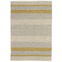 tuzla mustard yellow wool cotton viscose modern rug