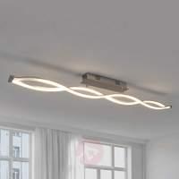 Tura LED ceiling light with a wave shape