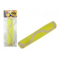 Tube Shaped Dog Toy Covered With Tennis Ball Material