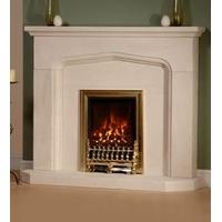 Tudor Limestone Fireplace Package With Electric Fire