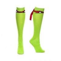 Turtles - Raphael Mask with Ribbon Knee High S