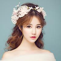 tulle fabric headpiece wedding special occasion outdoor flowers 1 piec ...