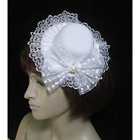 Tulle Imitation Pearl Fabric Headpiece-Wedding Special Occasion Fascinators 1 Piece