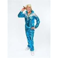 Turquoise Men\'s Shell Suit Costume